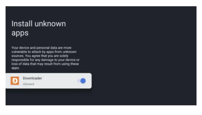 Allow Installation of Unknown Apps