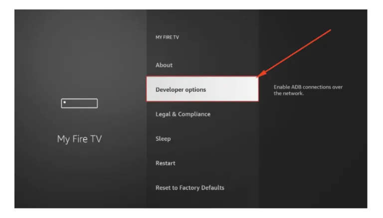 Movie hd FireStick Developer Options

